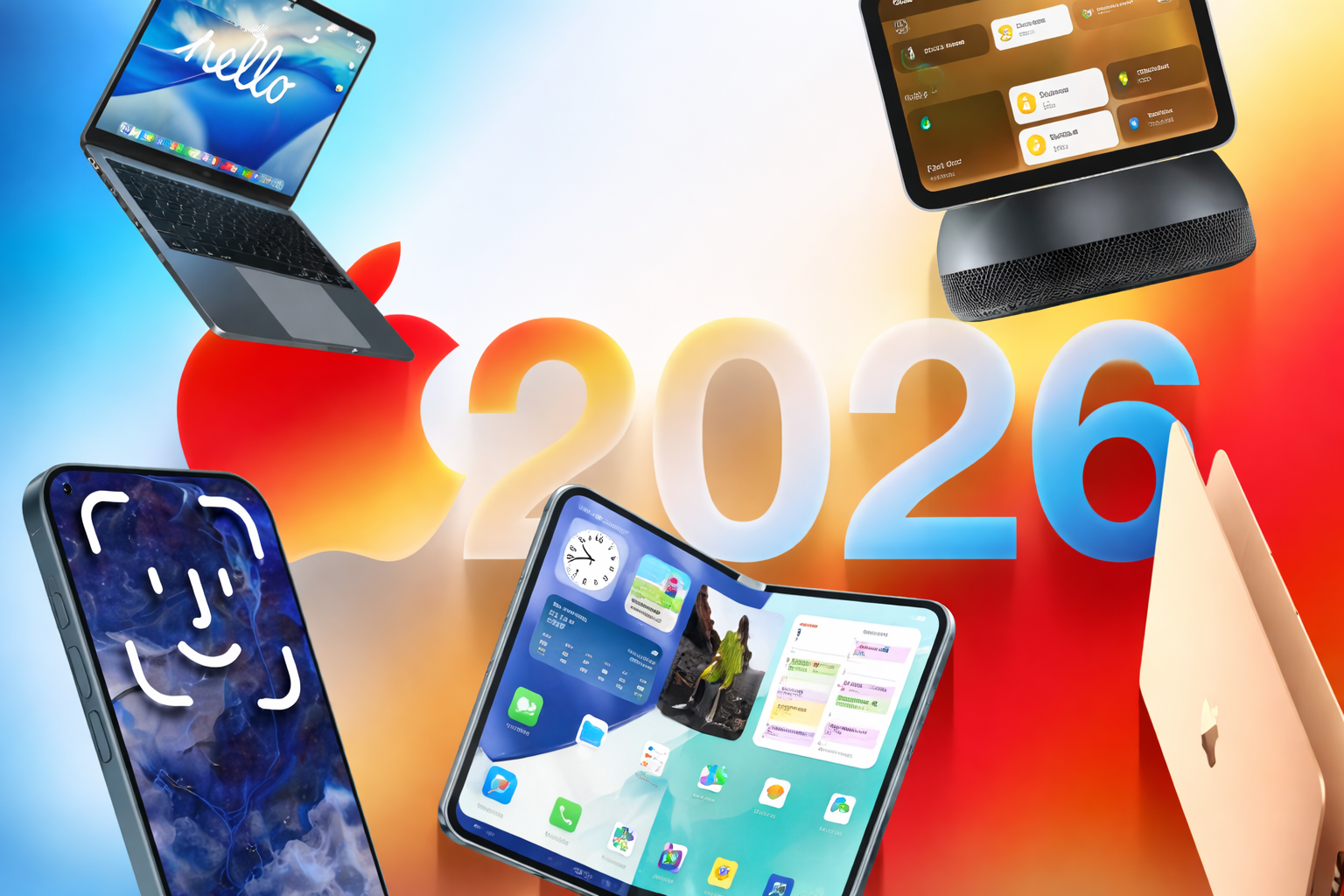 Tất cả sản phẩm Apple sẽ ra mắt trong năm 2026: iPhone Fold, Siri LLM, MacBook giá rẻ và hơn thế nữa