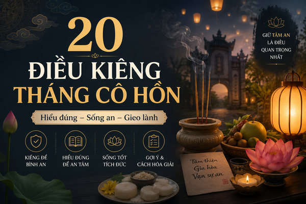 Tháng cô hồn kiêng gì? 20 điều dân gian thường truyền lại và cách hiểu đúng