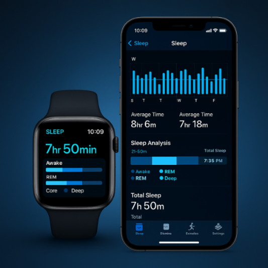 Theo dõi giấc ngủ bằng iPhone & Apple Watch – Cách cài đặt và phân tích chi tiết