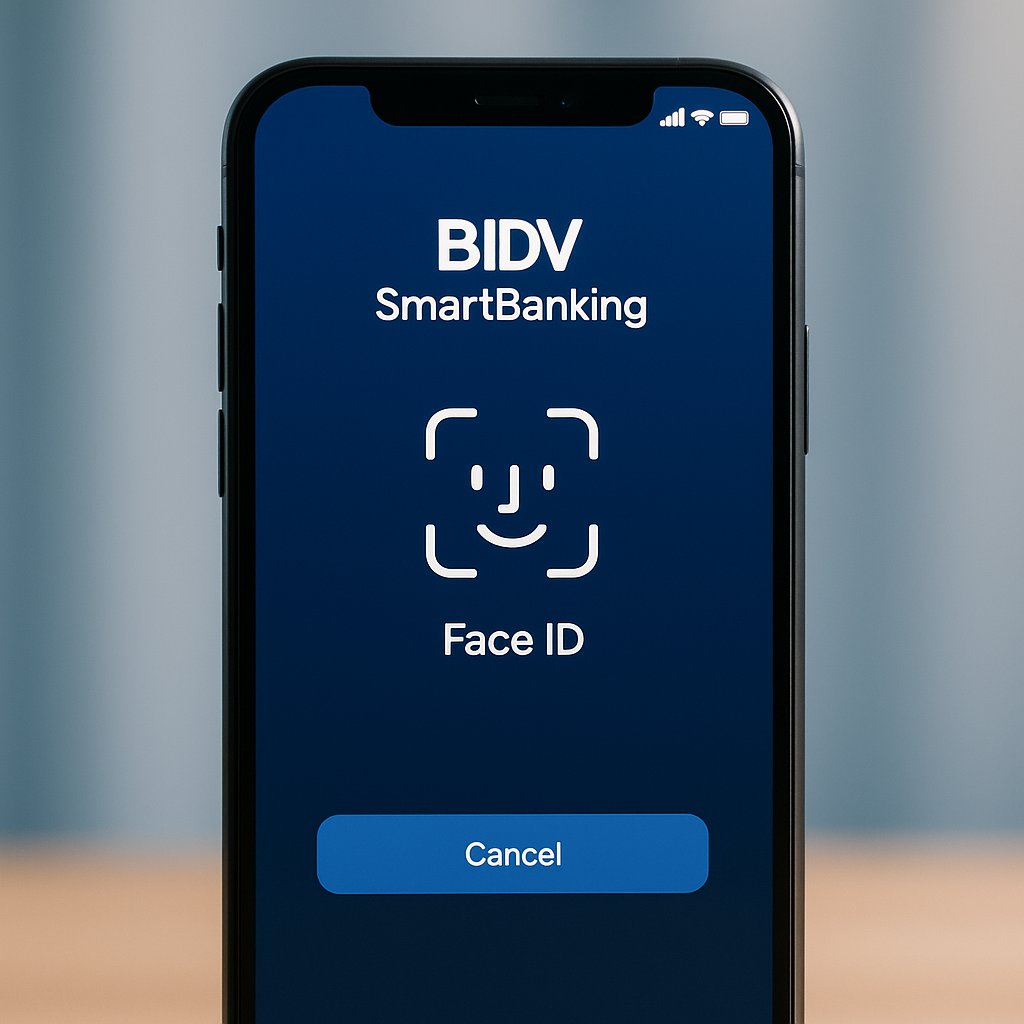 Thiết lập Face ID/Touch ID cho app BIDV SmartBanking – Nhanh & bảo mật tối đa