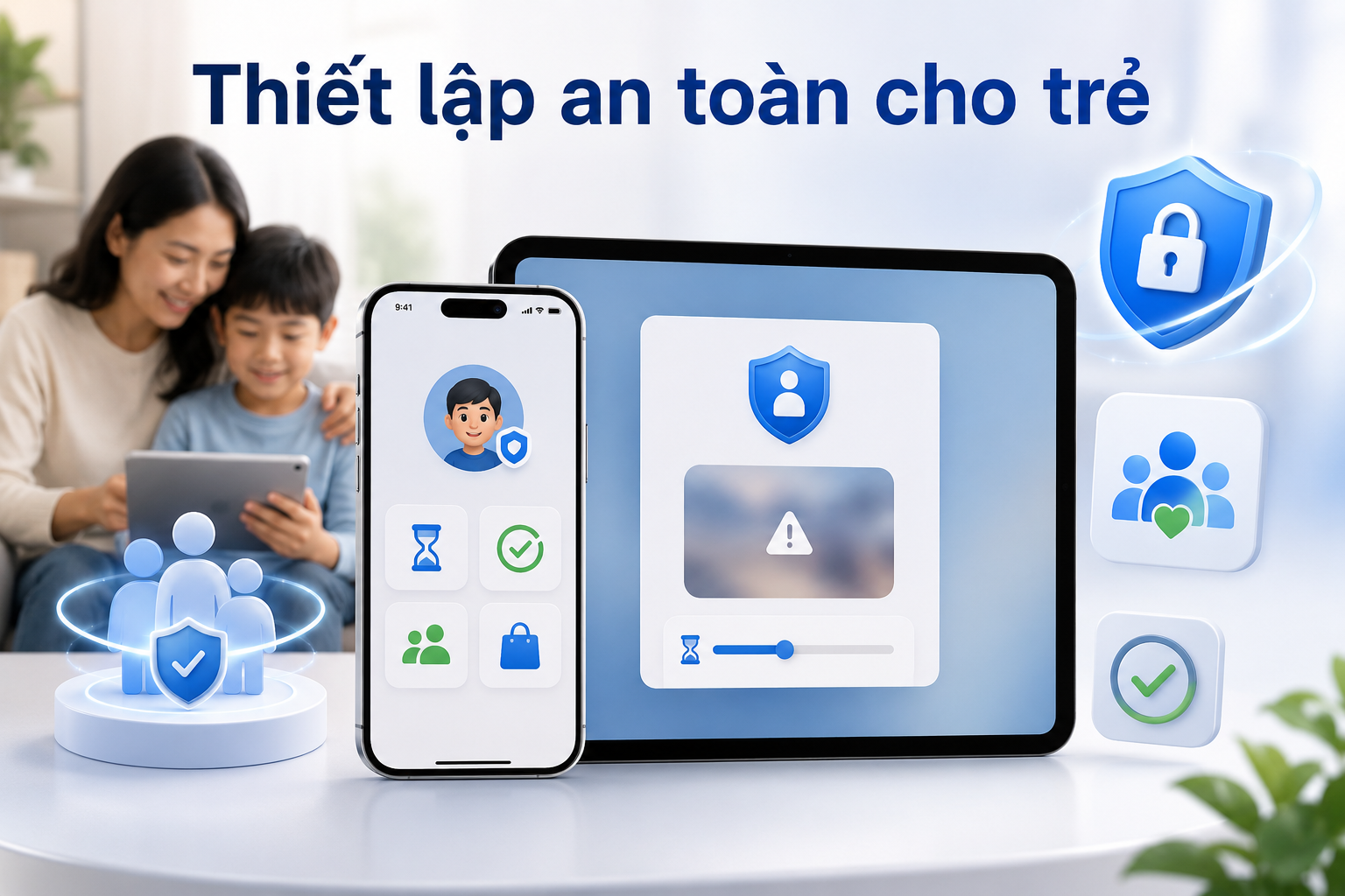 Thiết lập iPhone và iPad an toàn cho trẻ: Child Account, Communication Safety và Hỏi Để Mua