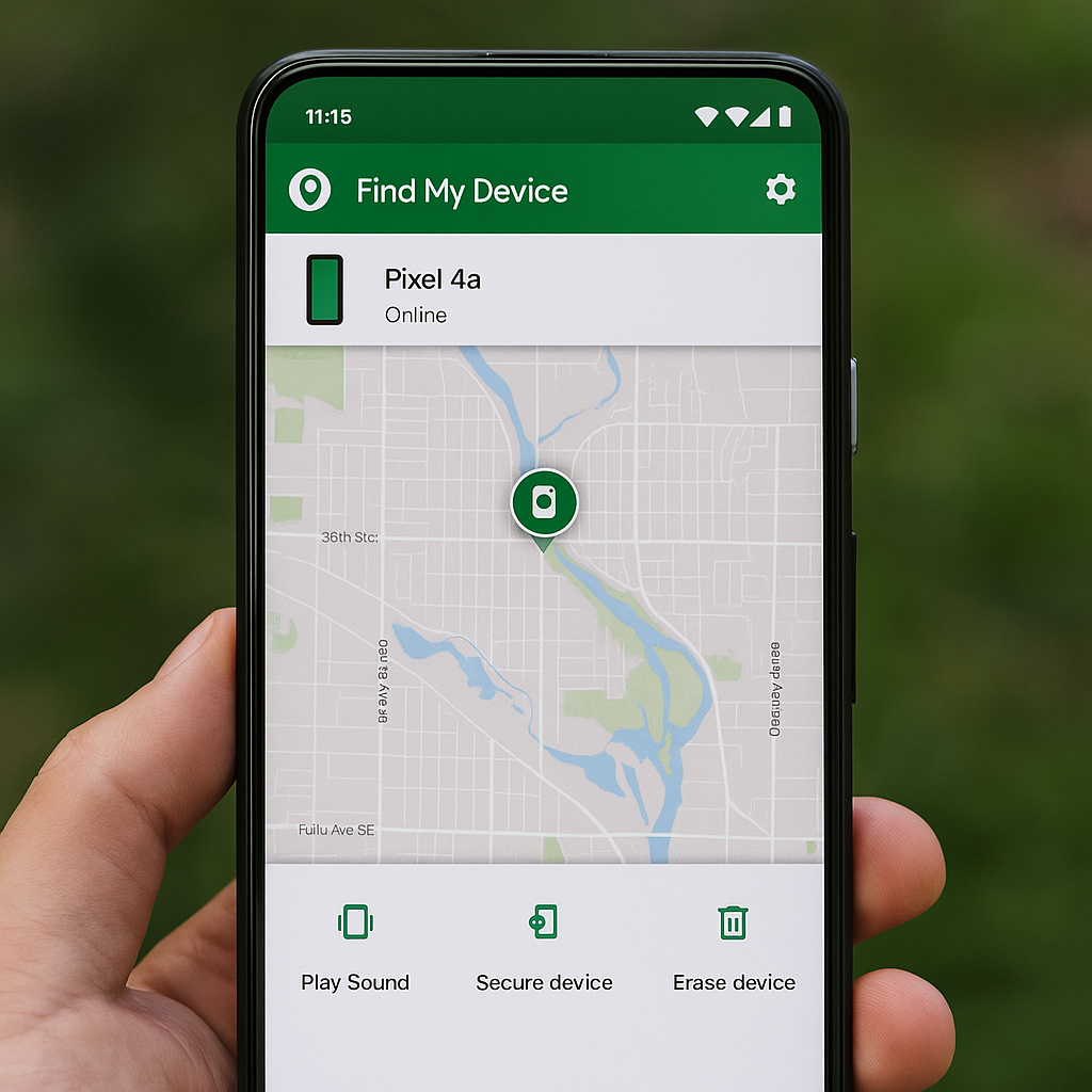 Tìm điện thoại Android bị mất bằng Find My Device