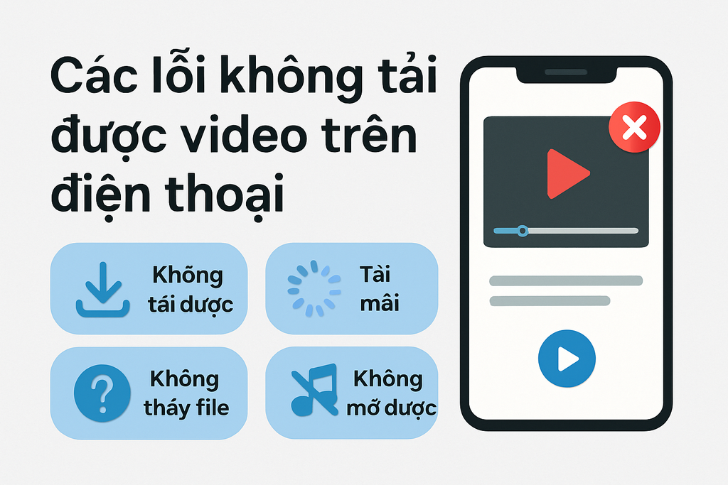 Tổng hợp các lỗi không tải được video trên điện thoại & 10 cách khắc phục hiệu quả nhất (iPhone & Android)