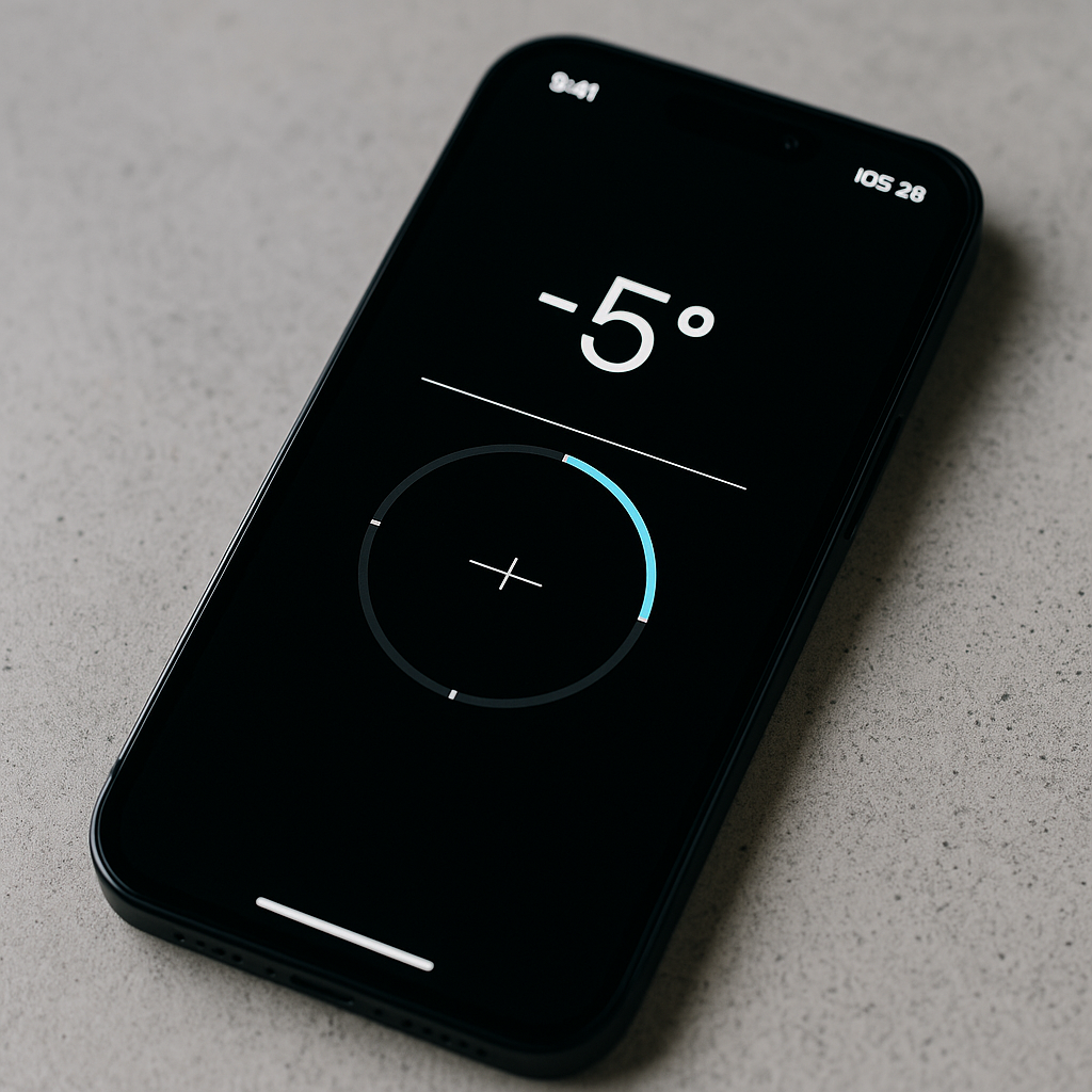 Ứng dụng La bàn iPhone hỗ trợ đo độ nghiêng, cân bằng bề mặt – Hướng dẫn chi tiết