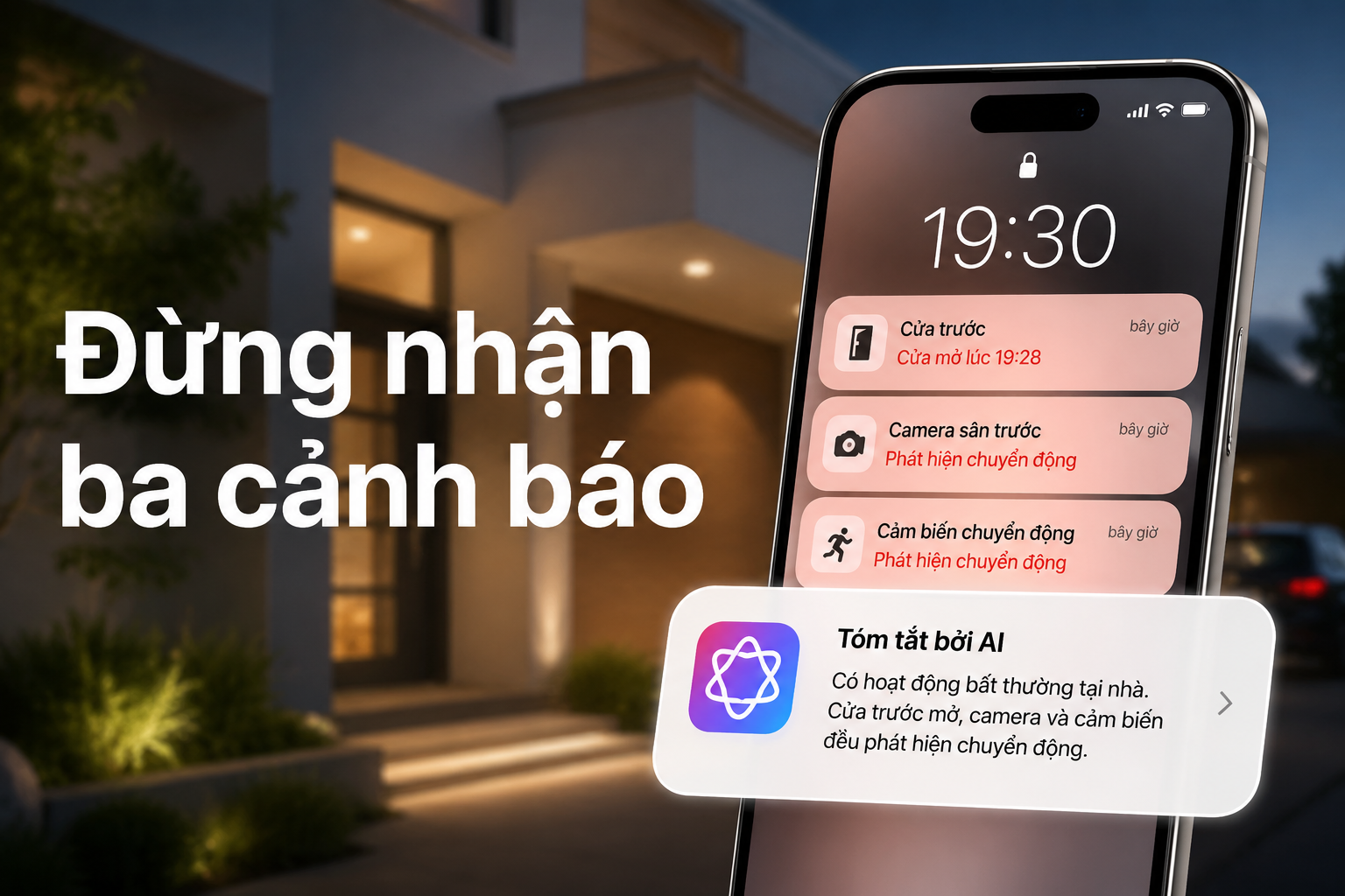 Ứng dụng Nhà trên iOS 27 gộp thông báo bằng AI: Cách giảm cảnh báo camera và cảm biến bị trùng