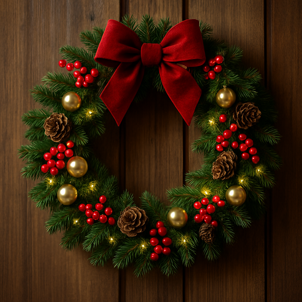 Vòng nguyệt quế Noel là gì? Ý nghĩa của vòng hoa Giáng Sinh treo cửa mỗi mùa đông