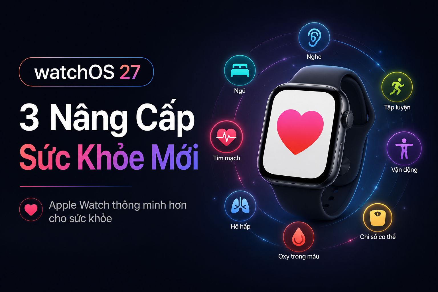 watchOS 27 bổ sung 3 nâng cấp sức khỏe mới cho Apple Watch: Người dùng được lợi gì?
