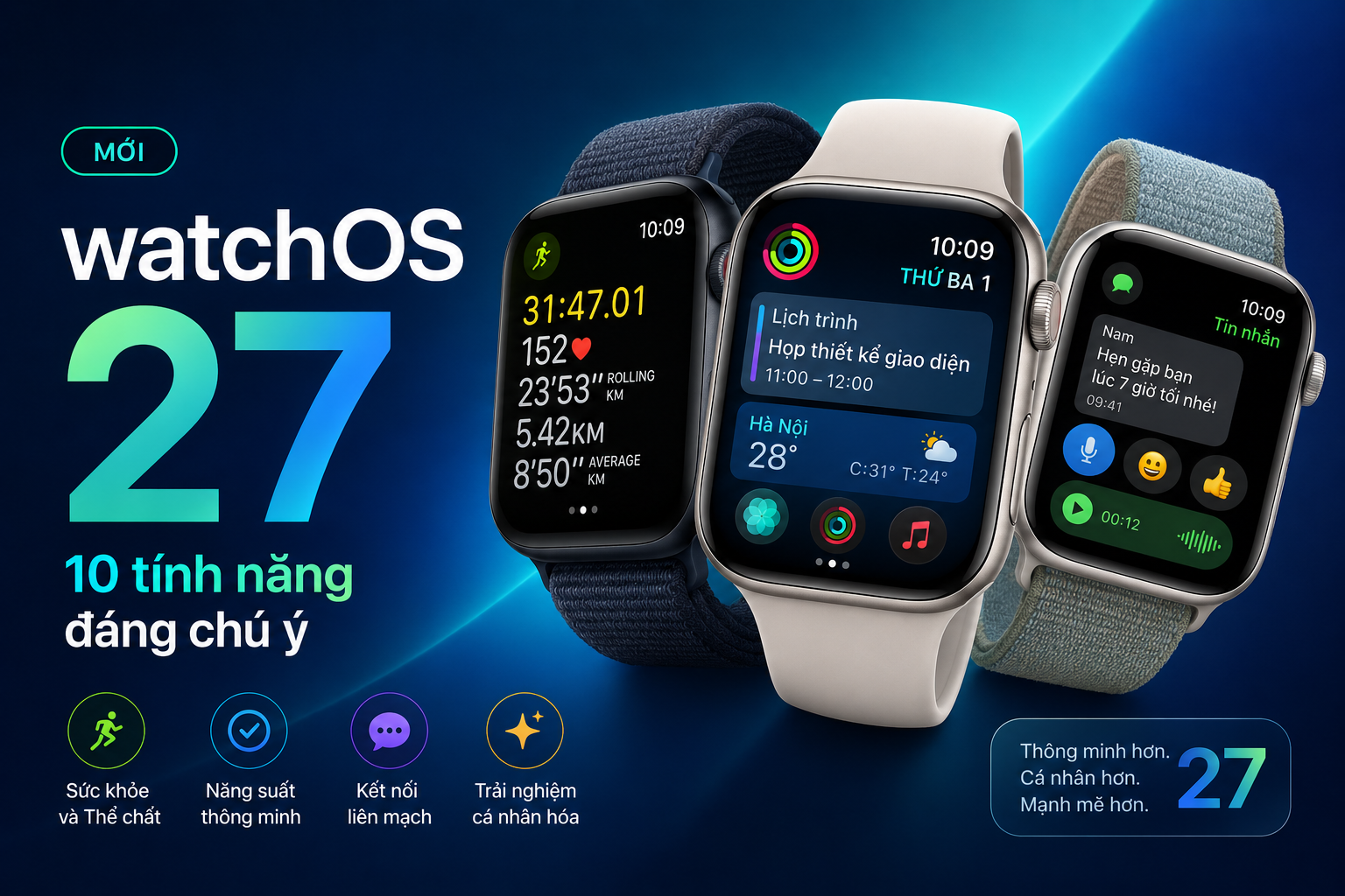 watchOS 27 có gì mới? 10 tính năng đáng chú ý trên Apple Watch