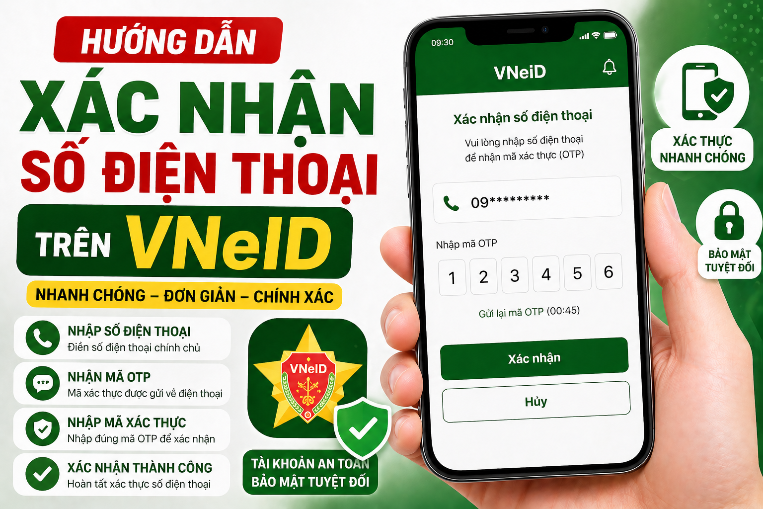 Xác nhận số điện thoại trên VNeID nhanh chóng, chính xác 2026
