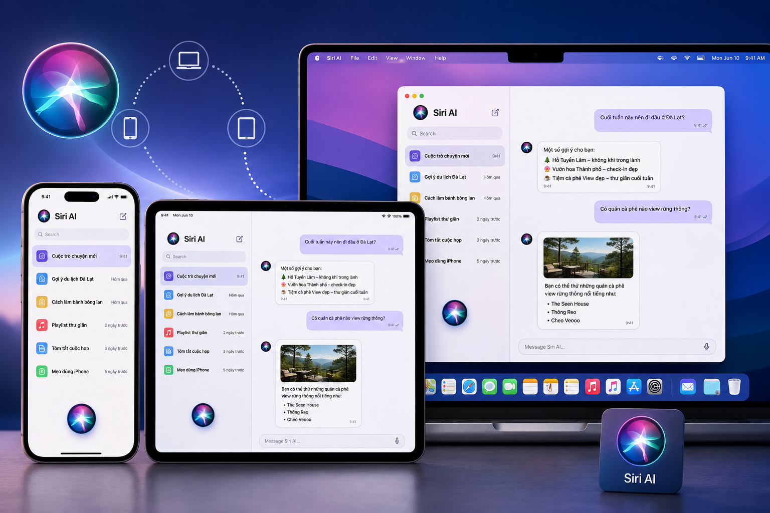 Siri AI có ứng dụng riêng: Xem lại cuộc trò chuyện cũ trên iPhone, iPad và Mac thế nào?