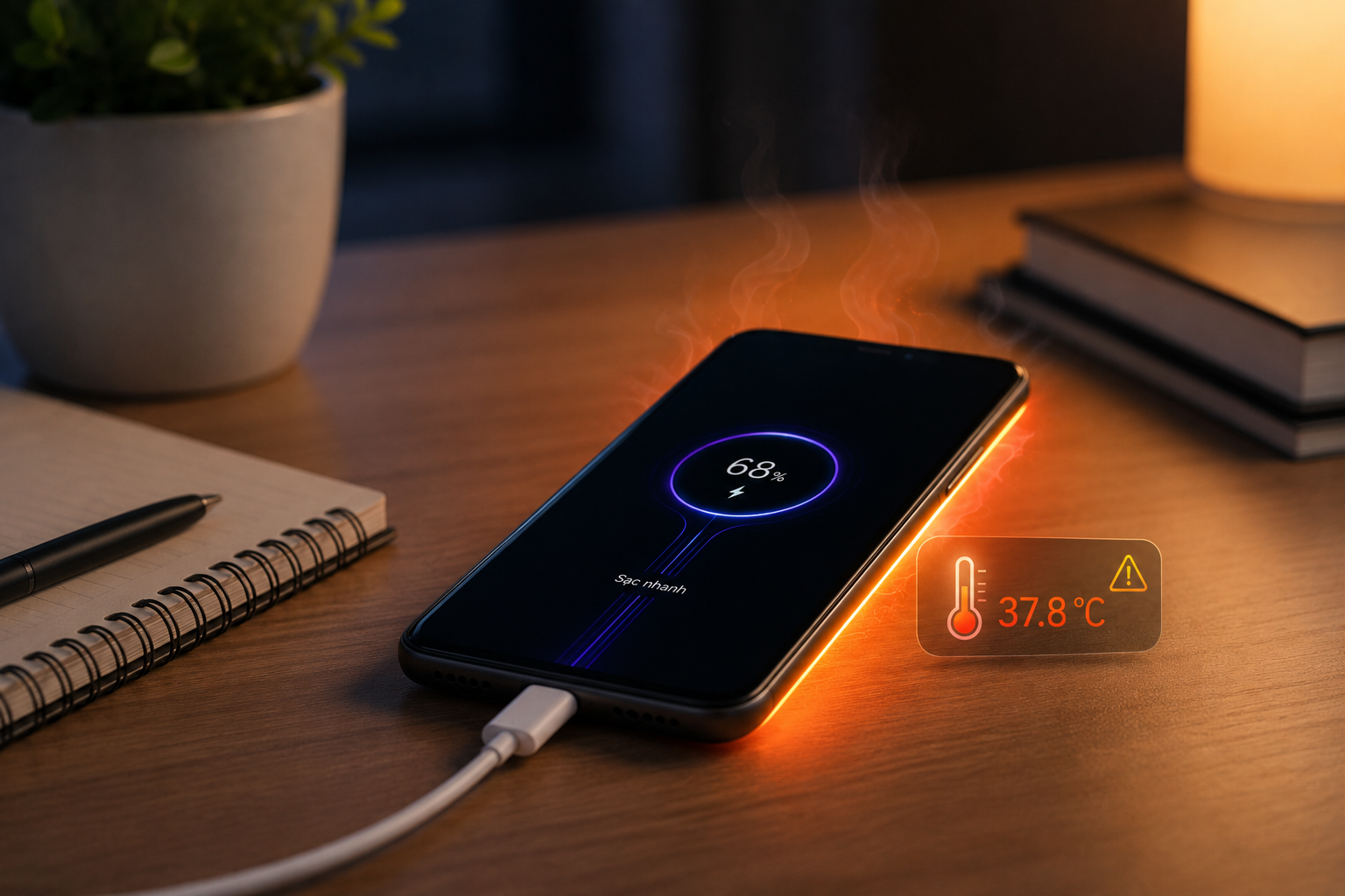 Xiaomi nóng khi sạc: 5 nguyên nhân bình thường và dấu hiệu phải dừng sạc ngay