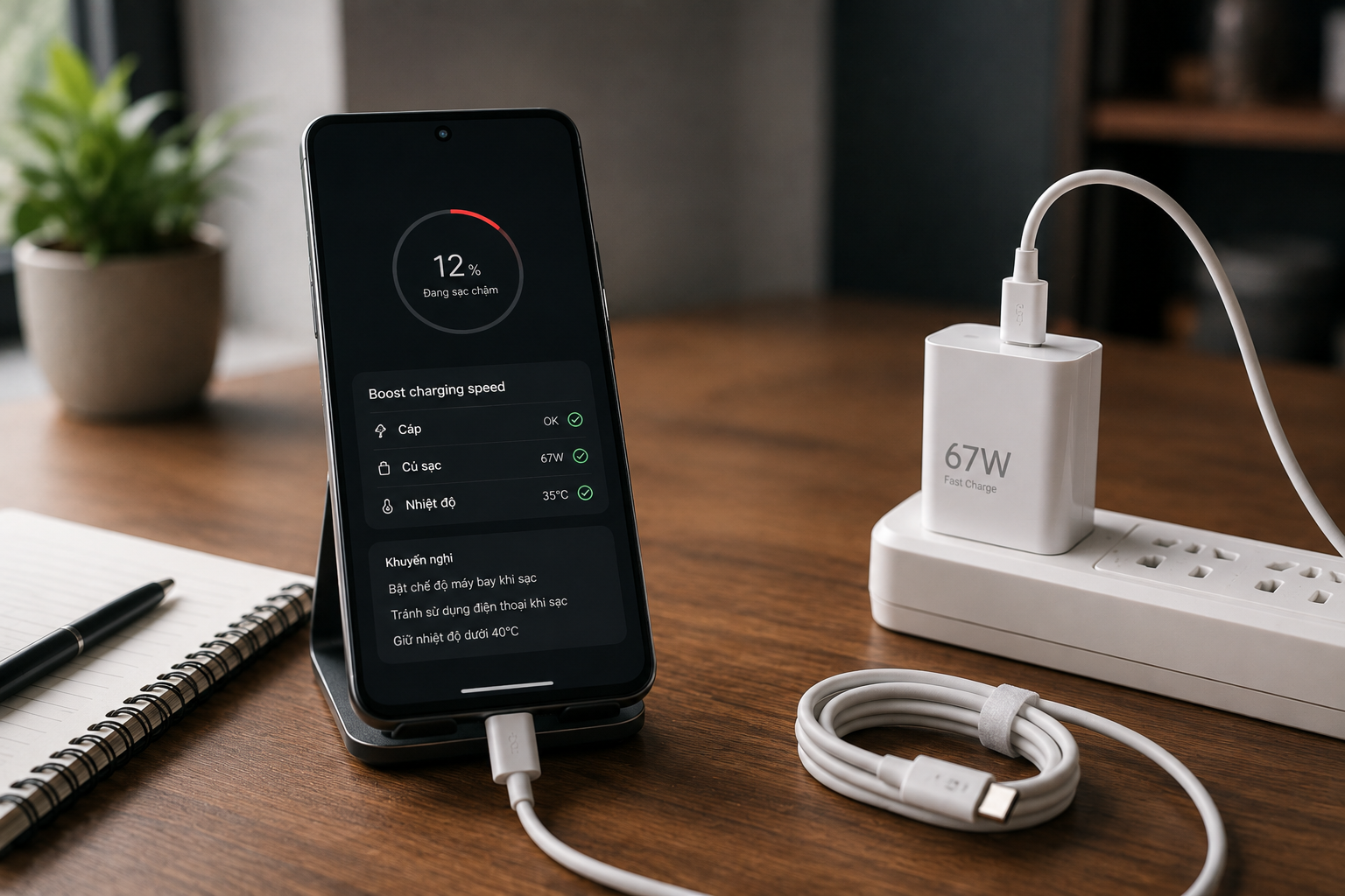 Xiaomi sạc chậm dù củ sạc công suất cao: kiểm tra Boost charging speed, nhiệt độ và cáp trước
