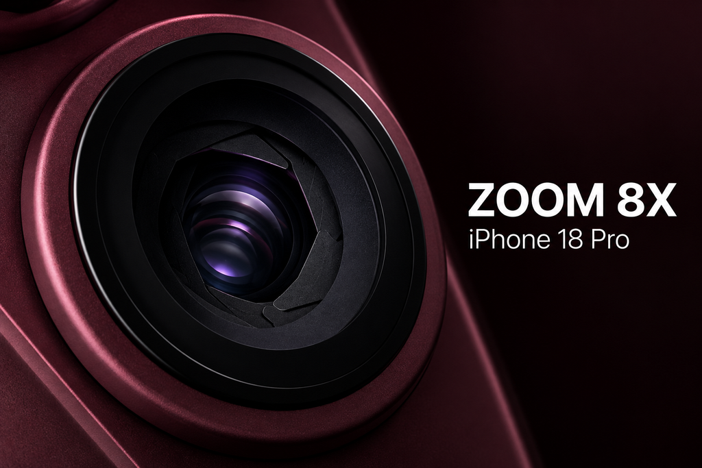 Zoom 8x “chất lượng quang học” trên iPhone 18 Pro hoạt động ra sao?