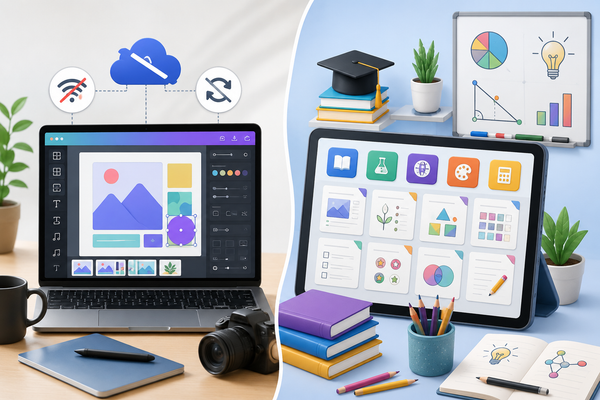 Canva Offline và Learn Grid là gì?