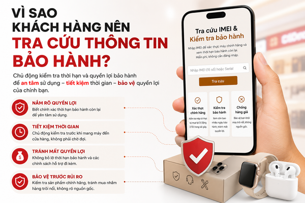 Hướng dẫn tra cứu thông tin bảo hành sản phẩm đã mua tại Di Động 3 Tốt