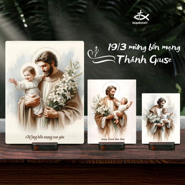 Bộ Hình Thánh Giuse Art & Gợi Ý Quà Tặng Mừng Bổn Mạng 19/3 Đầy Ý Nghĩa