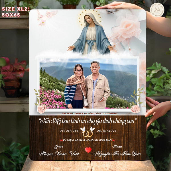 Tặng Quà Kỷ Niệm Ngày Cưới – Khi Tình Yêu Được Chúc Phúc Dưới Ánh Nhìn Đức Mẹ Ban Ơn