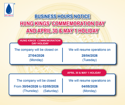 HOLIDAY NOTICE: HUNG KINGS’ COMMEMORATION DAY & APRIL 30 – MAY 1 HOLIDAYS
