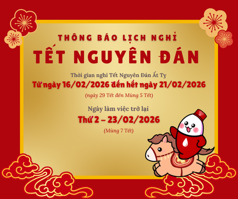 LỊCH NGHỈ TẾT NGUYÊN ĐÁN 2026