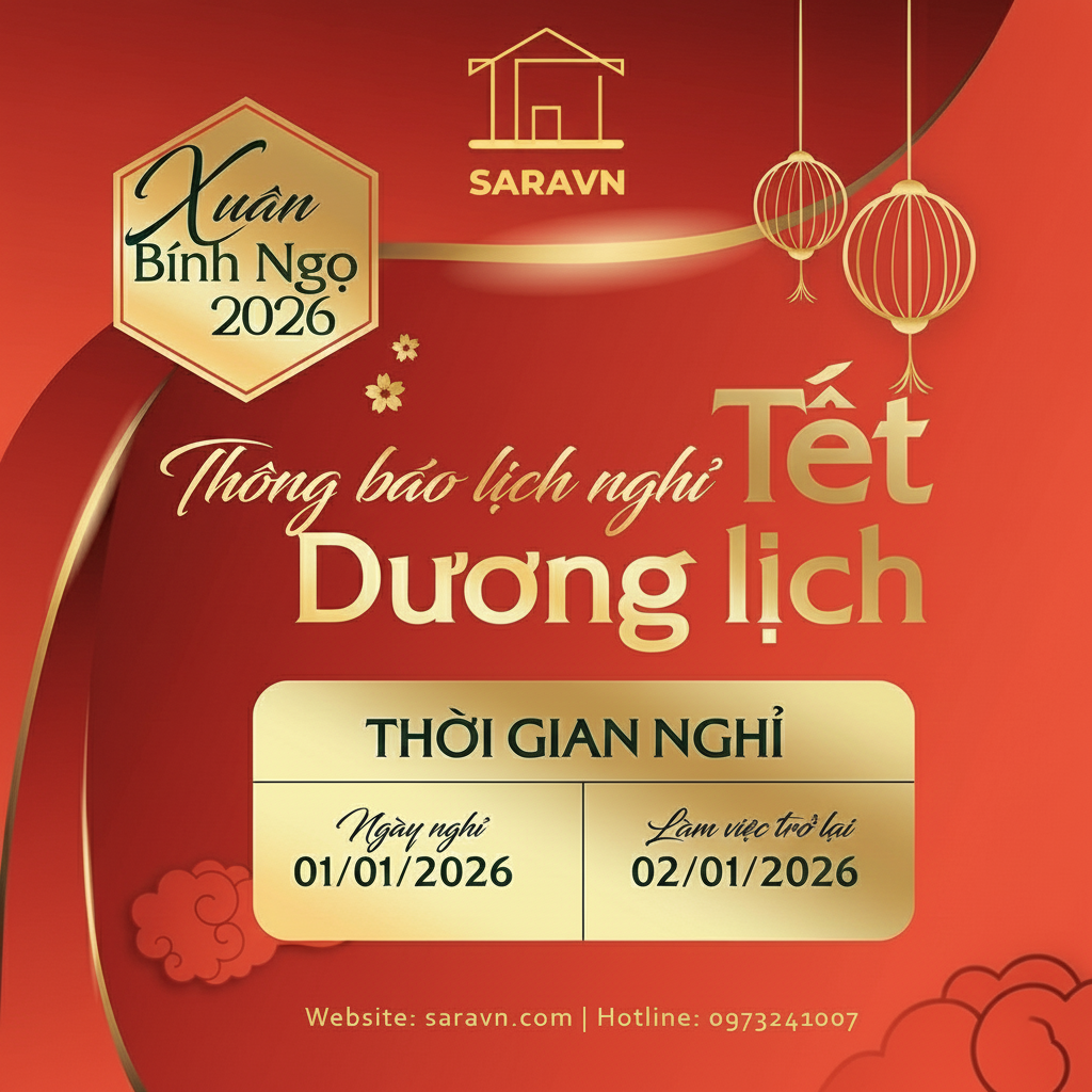 THÔNG BÁO LỊCH NGHỈ TẾT DƯƠNG LỊCH 2026