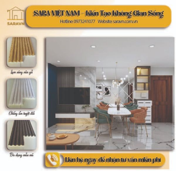 TƯỜNG NHÀ BẠN ĐANG THIẾU ĐIỂM NHẤN? CẢI TẠO TỨC THÌ VỚI TẤM ỐP LAM SÓNG SARA VIỆT NAM! ✨