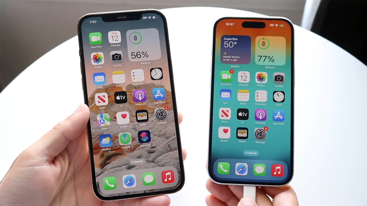 So sánh chi tiết iPhone 15 và iPhone 12 Pro Max: Thiết kế, cấu hình và tính năng