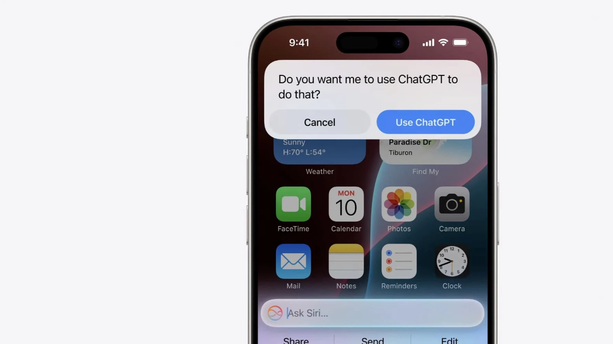 siri AI trên iphone 18 pro max