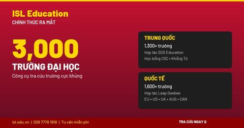 ISL Education Ra Mắt Công Cụ Tra Cứu Cực Khủng - Gần 3,000 Trường Đại Học