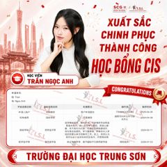 Học viên Trần Ngọc Anh chinh phục học bổng CIS Đại học Trung Sơn 2026