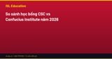 So sánh học bổng CSC vs Confucius Institute năm 2026