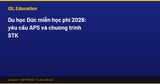 Du học Đức miễn học phí 2026: yêu cầu APS và chương trình STK