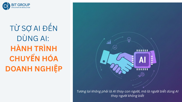 TỪ SỢ AI ĐẾN DÙNG AI: HÀNH TRÌNH CHUYỂN HÓA CỦA DOANH NGHIỆP
