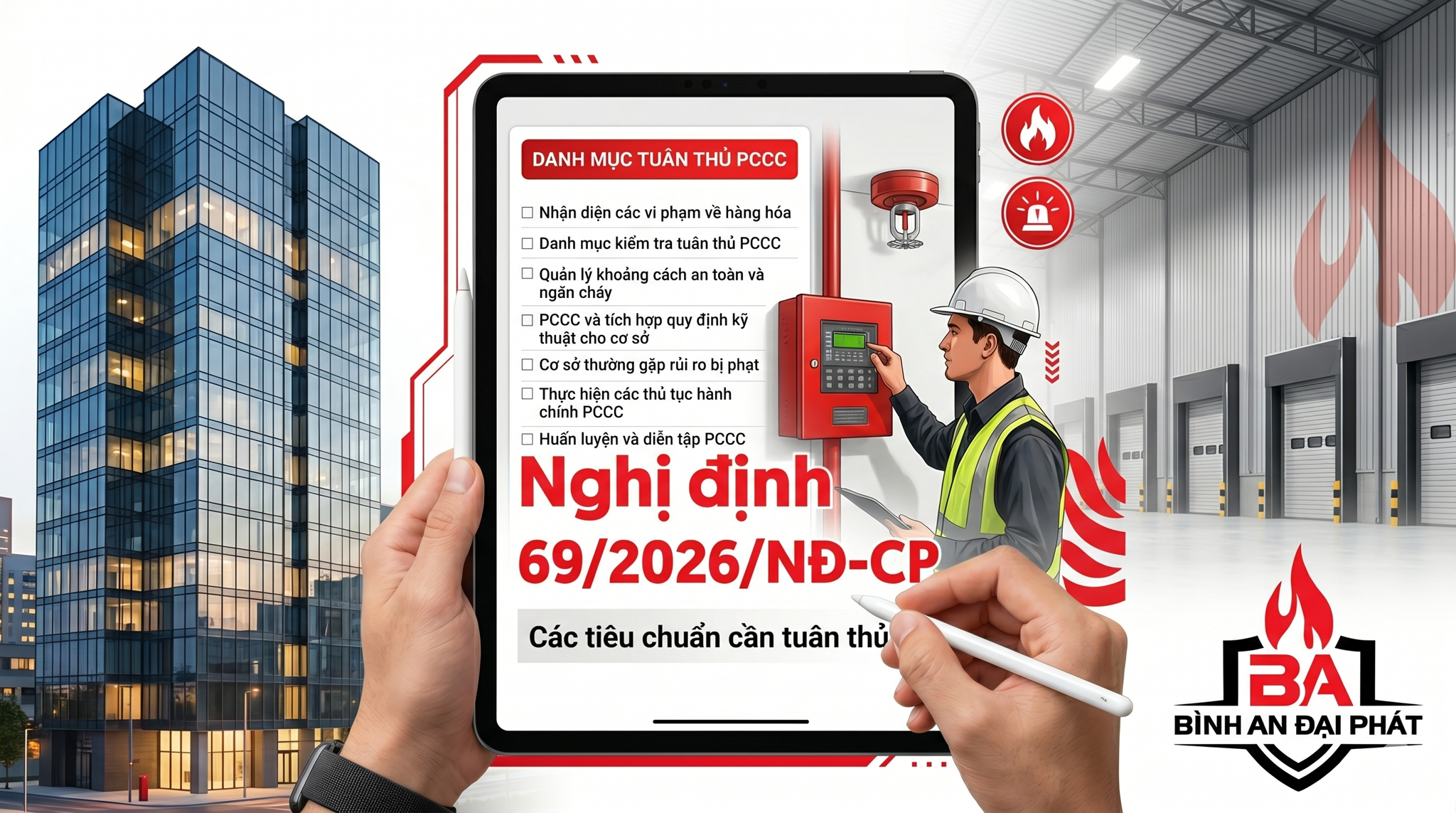 Mức phạt công ty PCCC vi phạm theo Nghị định 69/2026/NĐ-CP