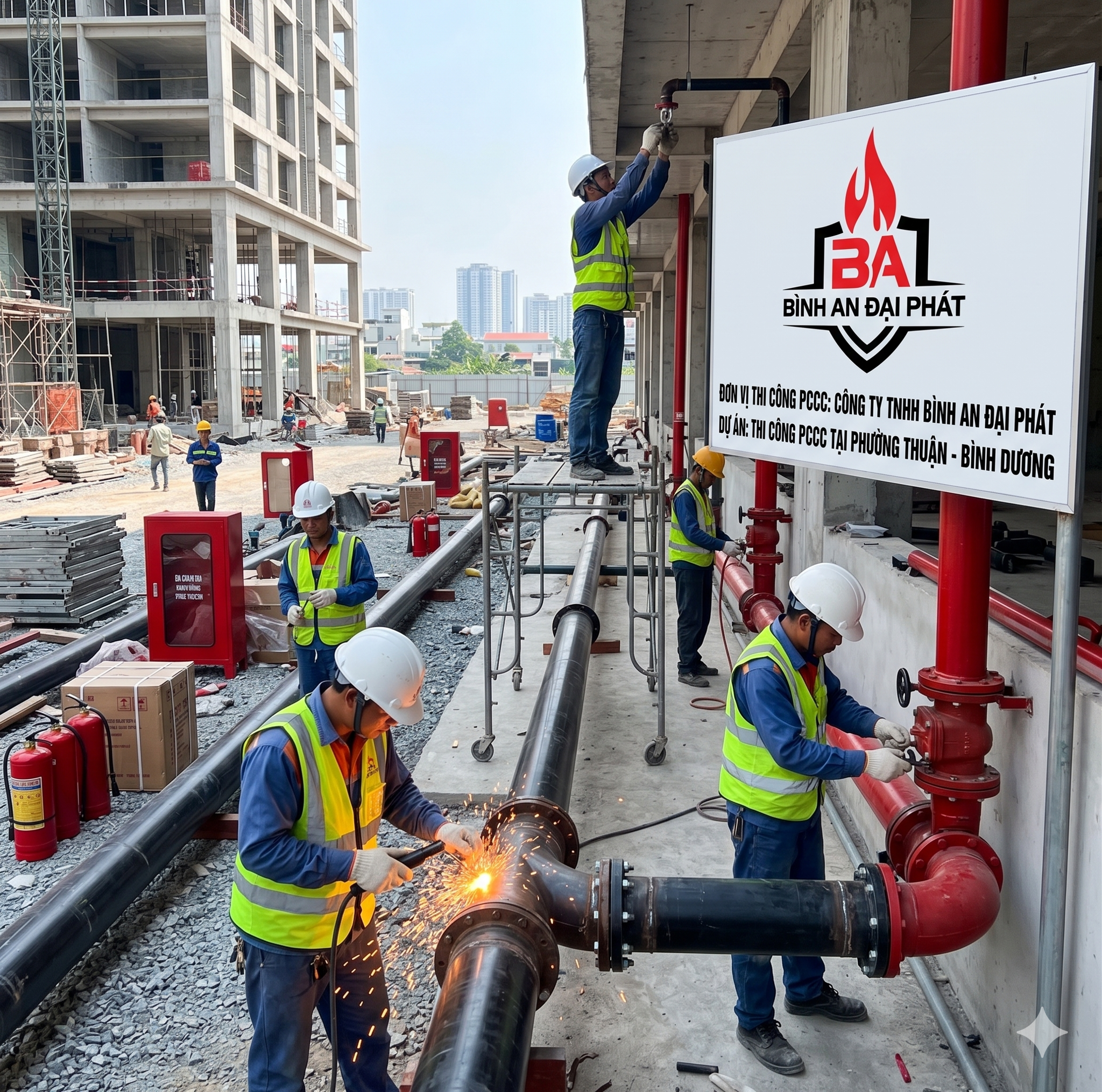 Thi công PCCC tại phường Bình Dương – Giải pháp an toàn cho công trình