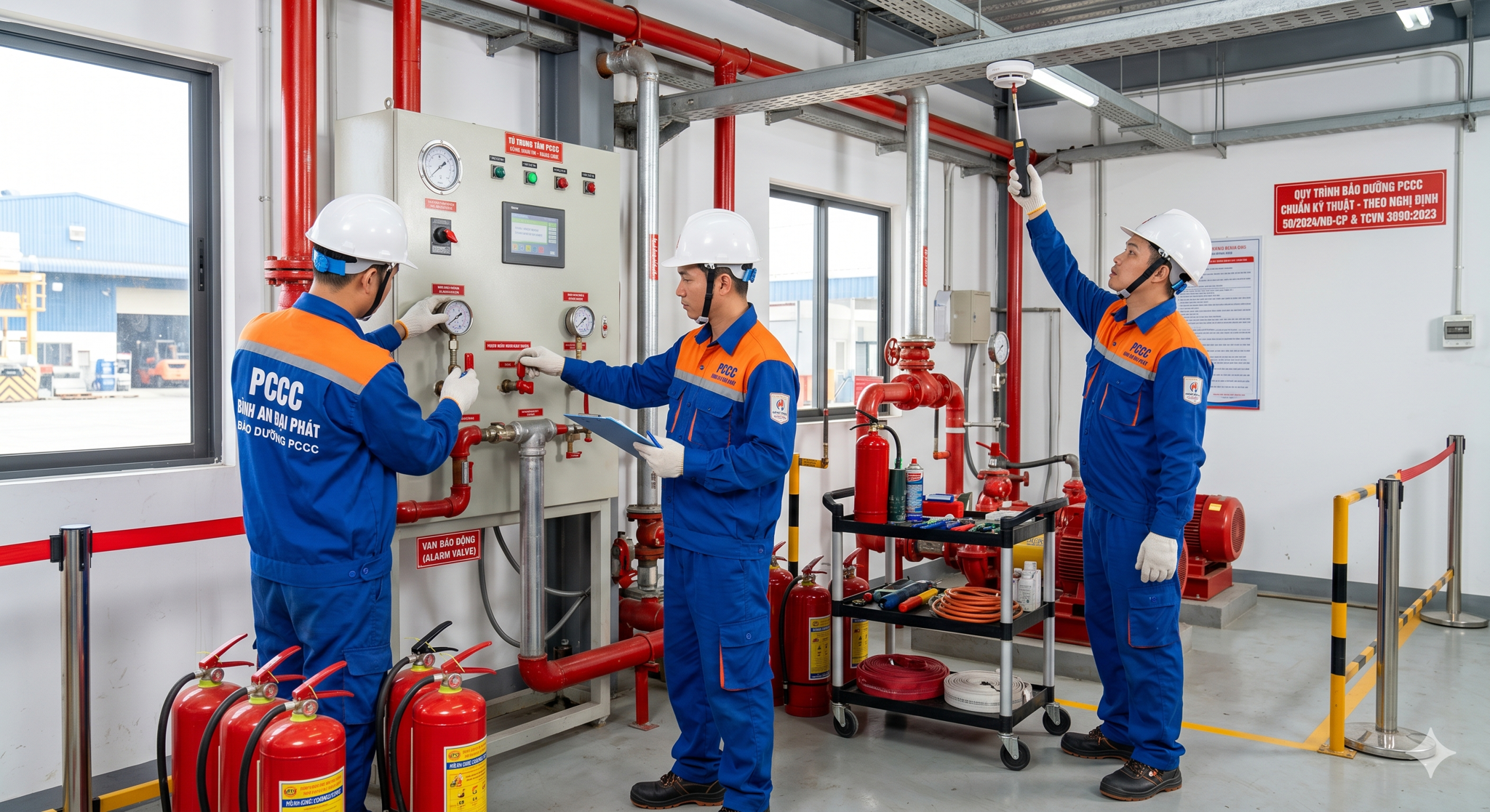 Quy trình bảo dưỡng PCCC chuẩn kỹ thuật mới nhất