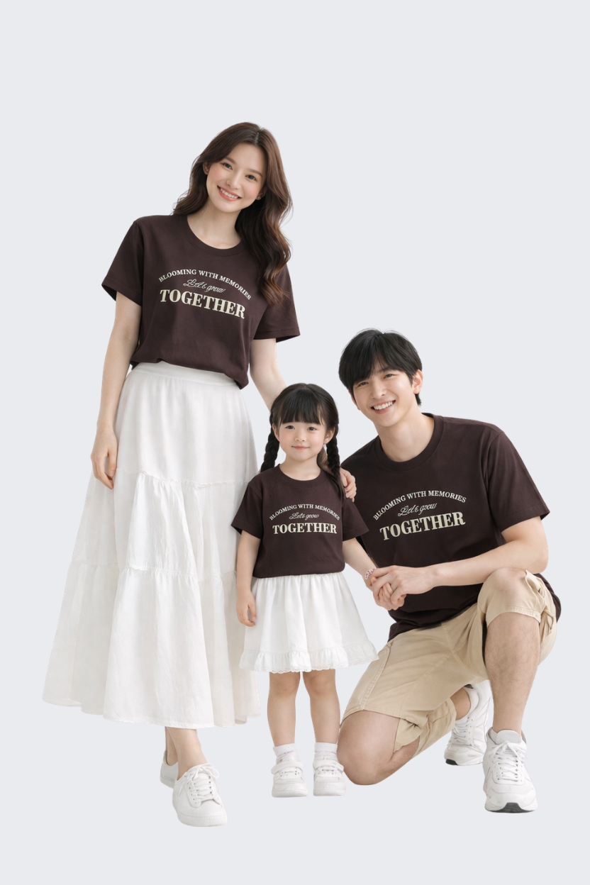 Mẫu áo gia đình PAMAOI Áo Let's Grow Together