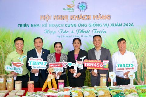 CHUNG TAY VÌ VỤ XUÂN 2026 THẮNG LỢI: THAIBINH SEED PHỐI HỢP CÙNG CÔNG TY CP GIỐNG CÂY TRỒNG NGHỆ AN TỔ CHỨC HỘI NGHỊ KHÁCH HÀNG NĂM 2025.
