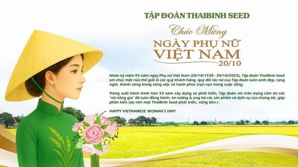TẬP ĐOÀN THAIBINH SEED CHÚC MỪNG NGÀY PHỤ NỮ VIỆT NAM 20/10.