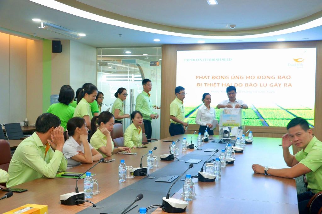 TẬP ĐOÀN THAIBINH SEED CHUNG TAY HƯỚNG VỀ ĐỒNG BÀO VÙNG LŨ