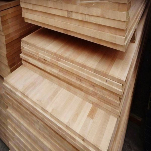 Gỗ tự nhiên ghép thanh chống cong vênh, ổn định lâu dài