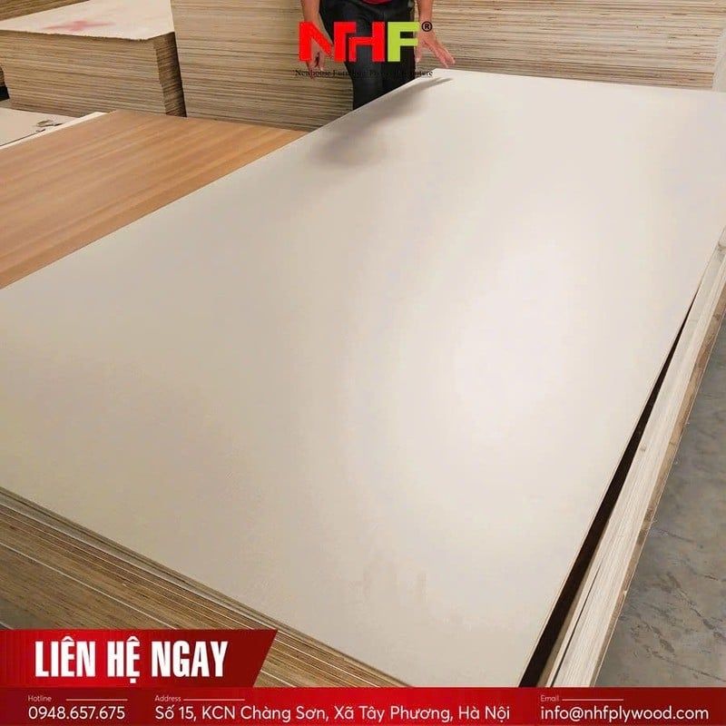 Plywood phủ Melamine cao cấp cho nội thất & dự án