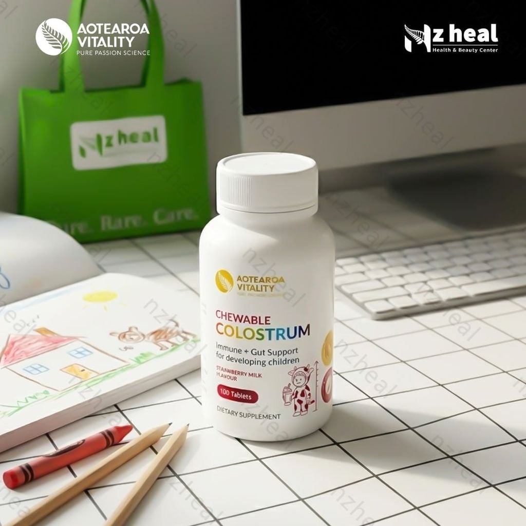 Kẹo sữa non Colostrum Chewable Aotearoa Vitality: tăng đề kháng, ăn ngủ ngon (100 viên) 3