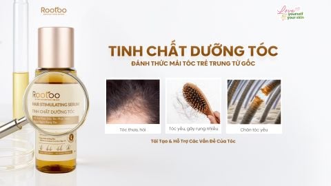 TINH CHẤT DƯỠNG TÓC ROOTOO: ĐÁNH THỨC MÁI TÓC TRẺ TRUNG TỪ GỐC