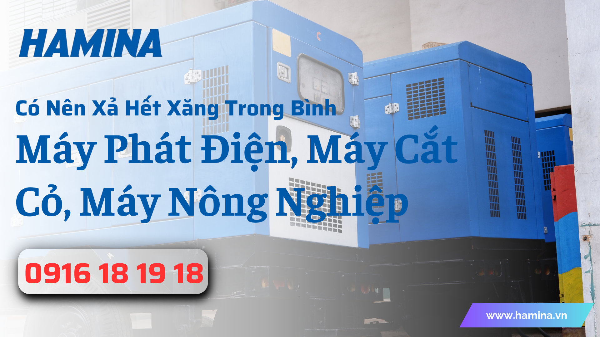 Có Nên Xả Hết Xăng Trong Bình Khi Cất Giữ Máy Phát Điện, Máy Cắt Cỏ, Máy Nông Nghiệp