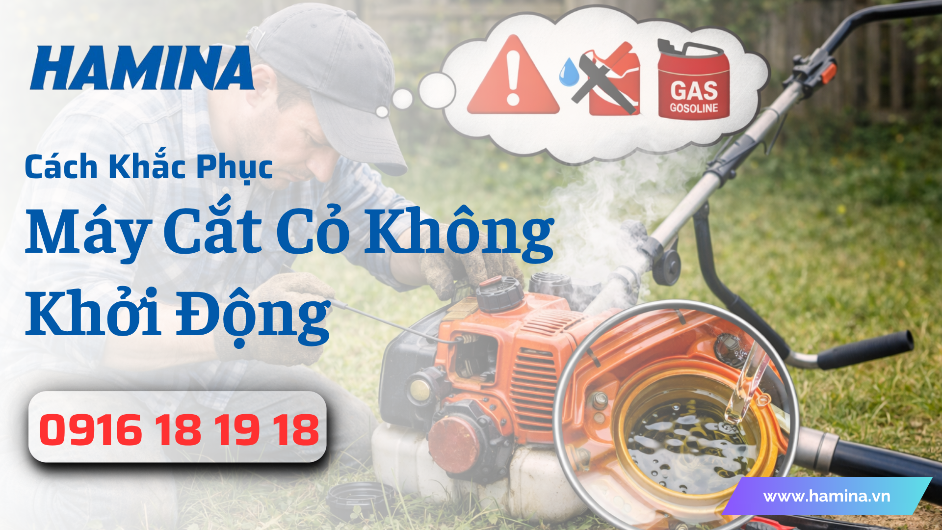 Cách Khắc Phục Máy Cắt Cỏ Không Khởi Động Nhanh Chóng