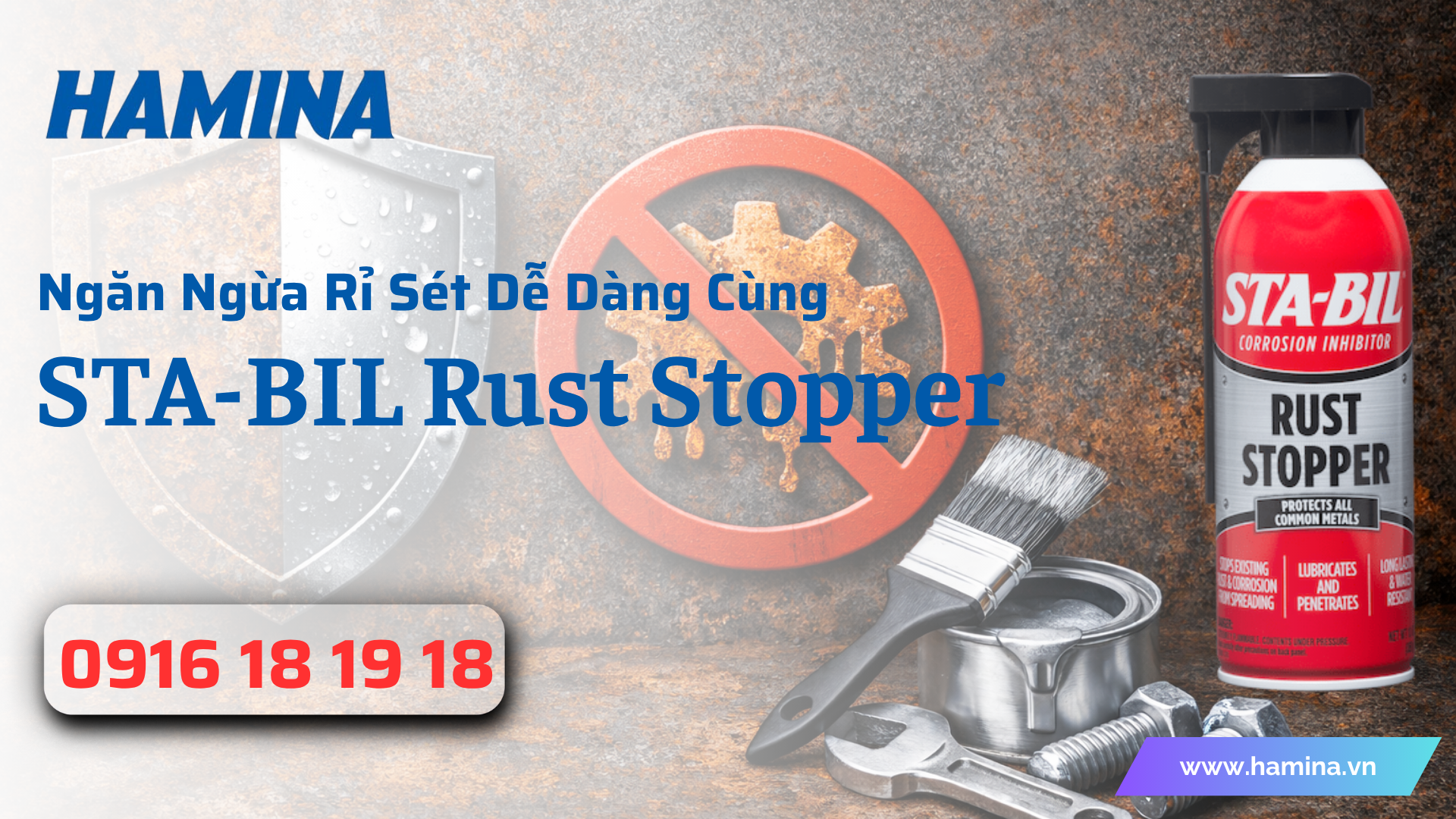 Ngăn Ngừa Rỉ Sét Dễ Dàng Cùng STA-BIL Rust Stopper