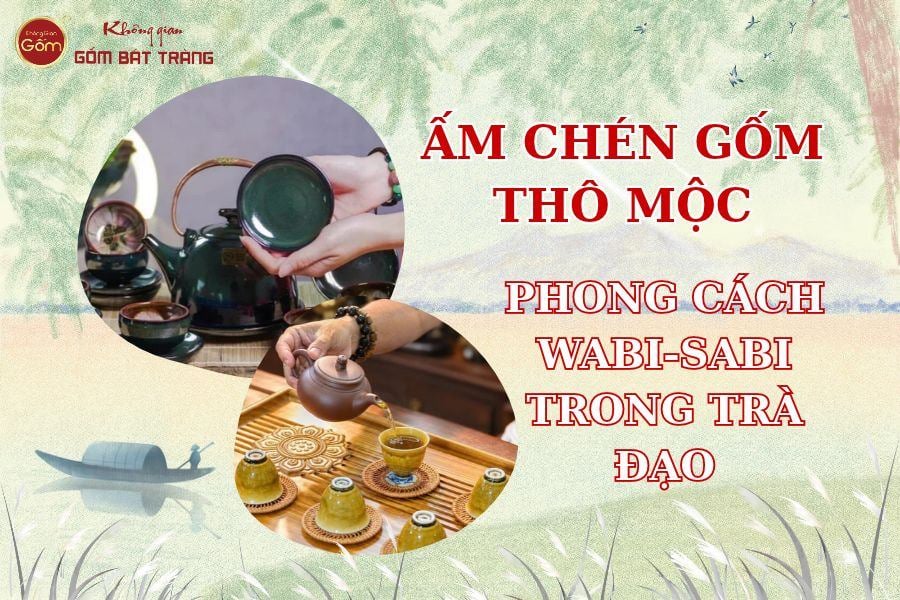 Ấm Chén Gốm Thô Mộc – Phong Cách Wabi-Sabi Trong Trà Đạo Hiện Đại