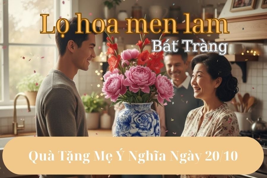 Gợi Ý Lọ Hoa Men Lam Làm Quà Tặng Mẹ Ngày 20/10