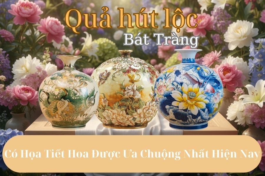 Top Những Quả Hút Lộc Họa Tiết Hoa Được Ưa Chuộng Nhất Hiện Nay