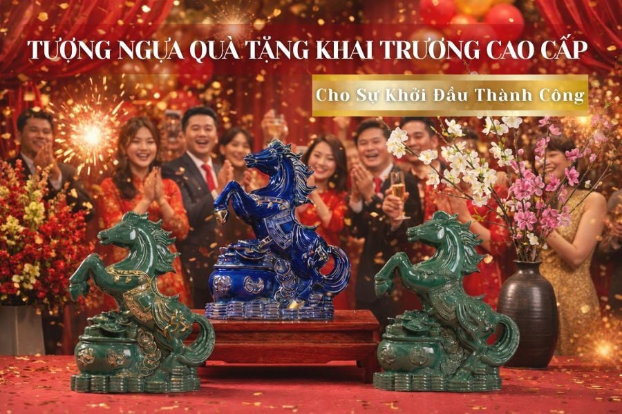 Tượng Ngựa Quà Tặng Khai Trương Cao Cấp Cho Sự Khởi Đầu Thành Công